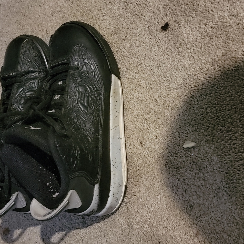 Black and Gray Kifs Air Jordan's